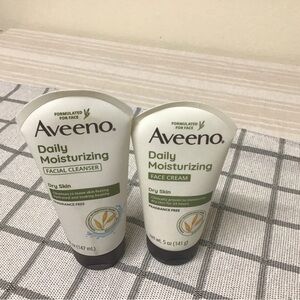 Aveeno Daily Moisturizing Facial Cleanser and Face Cream